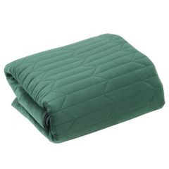 Narzuta na łóżko ciemna zielona SOFIA 1 z matowego welwetu pikowana bezszwowo 170x210 cm Eurofirany - 170 X 210 cm - ciemnozielony 2