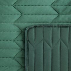 Narzuta na łóżko zielona SOFIA 1 z matowego welwetu pikowana bezszwowo 220x240 cm Eurofirany - 220 x 240 cm - ciemnozielony 3