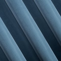 KRISTI ciemna niebieska matowa zasłona velvet  140x270 cm na taśmie - 140 x 270 cm - ciemnoniebieski 2
