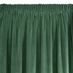 KRISTI zielona matowa zasłona velvet  140x270 cm na taśmie - 140 x 270 cm - ciemnozielony 4