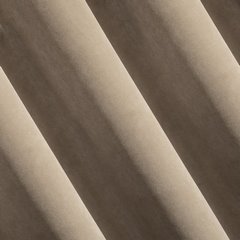 KRISTI jasna brązowa matowa zasłona velvet  140x270 cm na taśmie - 140 x 270 cm - jasnobrązowy 2