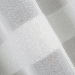 Efil biała firana z etaminy z szerokimi paskami 295x150 cm na taśmie - 300 x 150 cm - biały 2