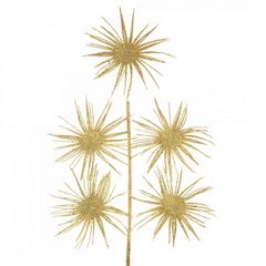 Złota gałązka dekoracyjna na choinkę stroik 43 cm Eurofirany - 43 cm - złoty 1