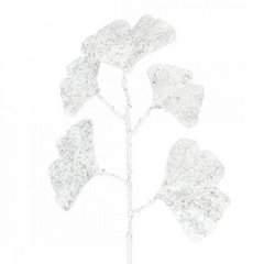 Biała gałązka dekoracyjna miłorząb 20 cm Eurofirany - 20 cm - biały 2