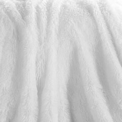 Koc ze sztucznego futerka biały TIFFANY podszyty polarem 200x220 cm DESIGN 91 - 200 x 220 cm - biały 7