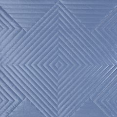 Narzuta niebieska SOFIA 2  pikowana metodą hot press z matowego welwetu Eurofirany - 170 x 210 cm - niebieski 5