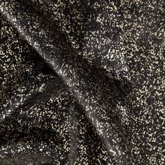Ebru czarna zasłona zaciemniająca ze złotą przecierką żabki 135x270cm - 135 x 270 cm - czarny 4
