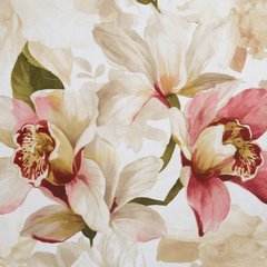 Zasłona LILLIE z welwetu z motywem kwiatowym Eurofirany - 140 x 270 cm - kremowy 3