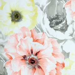 Elodia zasłona dimout zaciemniająca w różowe kwiaty 140x250 cm na przelotkach - 140 x 250 cm - szary 3