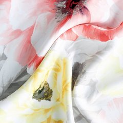 Elodia zasłona dimout zaciemniająca w różowe kwiaty 140x250 cm na przelotkach - 140 x 250 cm - szary 4
