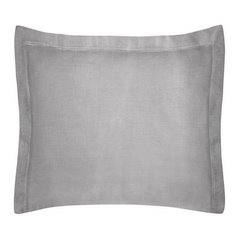 Poszewka na poduszkę stalowa NOVA COLOUR z błyszczącej bawełny 70x80 cm Eurofirany - 70 x 80 cm - stalowy 1