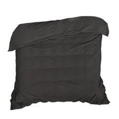 Nova colour czarna poszwa na kołdrę z bawełny z połyskiem 160x200 cm - 160 x 200 cm - czarny 2
