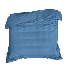 Poszwa na kołdrę NOVA COLOUR niebieska z bawełny z połyskiem Eurofirany - 220 x 200 cm - ciemnoniebieski 2