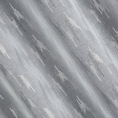 Tilda biała firana ze srebrnym wzorem 140x250 cm na przelotkach Eurofirany - 140 x 250 cm - biały 2