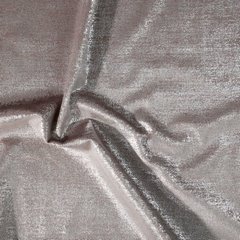 Zasłona pudrowa AMBI welwetowa ze srebrnym nadrukiem Eurofirany - 140 x 250 cm - pudrowy róż 4