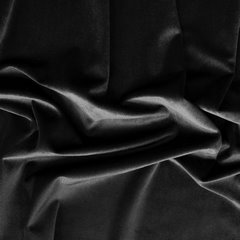 Zasłona z welwetu czarna HAZEL z dekoracyjnym pasem srebrnego wzoru 140x250 cm na przelotkach Eurofirany - 140 x 250 cm - czarny 4
