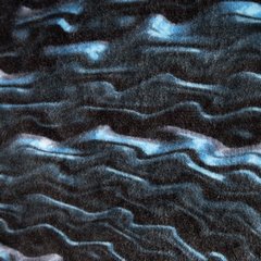 Koc czarny ALLI z mikroflano z niebieskim wzorem 150x200 cm EUROFIRANY - 150 x 200 cm - czarny 4