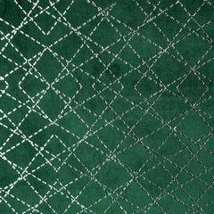 Zasłona MOLY z welwetu ze srebrnym wzorem Design 91 - 140 x 250 cm - zielony 4