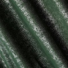 Zasłona CYPR welwetowa ze wzorem srebrnej przecierki Design 91 - 140 x 270 cm - zielony 3