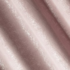 Zasłona welwetowa pudrowa CYPR ze wzorem srebrnej przecierki 140x270 cm na taśmie DESIGN 91 - 140 x 270 cm - pudrowy róż 3