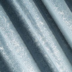 Zasłona CYPR welwetowa ze wzorem srebrnej przecierki Design 91 - 140 x 270 cm - niebieski 3