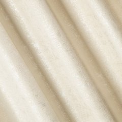 Zasłona welwetowa kremowa CYPR ze wzorem srebrnej przecierki 140x270 cm na taśmie DESIGN 91 - 140 x 270 cm - kremowy 3