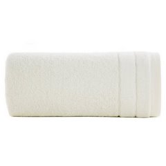 Ręcznik kąpielowy Damla z welwetową bordiurą Eurofirany - 50 x 90 cm - kremowy 2