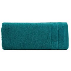 Ręcznik kąpielowy Damla z welwetową bordiurą Eurofirany - 50 x 90 cm - turkusowy 2