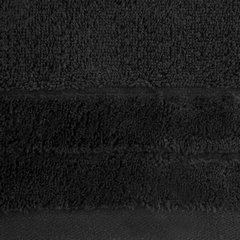 Ręcznik kąpielowy Damla z welwetową bordiurą Eurofirany - 50 x 90 cm - czarny 3