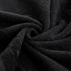 Ręcznik kąpielowy Damla z welwetową bordiurą Eurofirany - 50 x 90 cm - czarny 4