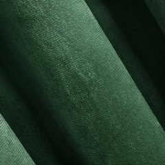 Melanie ciemna zielona matowa zasłona z welwetu na przelotkach 140x250 cm Eurofirany - 140 x 250 cm - zielony 2