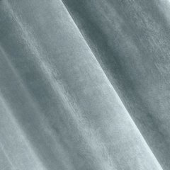 Zasłona welwetowa srebrna SAMANTA z połyskiem 140x270 cm na taśmie marszczącej Eurofirany - 140 x 270 cm - szary 2