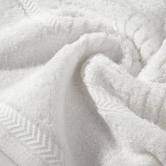 Ręcznik kąpielowy KALIA ze wzorem zygzaka Reina Line Eurofirany - 50 x 90 cm - biały 4