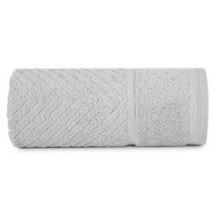 Ręcznik kąpielowy KALIA ze wzorem zygzaka Reina Line Eurofirany - 50 x 90 cm - srebrny 2