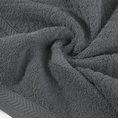 Ręcznik kąpielowy KALIA ze wzorem zygzaka Reina Line Eurofirany - 50 x 90 cm - stalowy 4