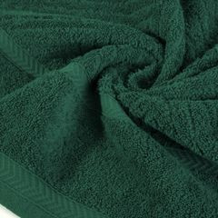 Ręcznik KALIA ciemnozielony ze wzorem zygzaka Reina Line Eurofirany - 50 x 90 cm - butelkowy zielony 4