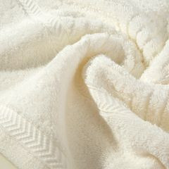 Ręcznik kąpielowy KALIA kremowy ze wzorem zygzaka Reina Line Eurofirany - 70 x 140 cm - kremowy 4