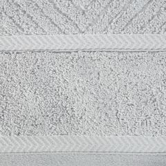 Ręcznik kąpielowy KALIA ze wzorem zygzaka Reina Line Eurofirany - 70 x 140 cm - srebrny 2
