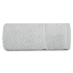 Ręcznik kąpielowy KALIA ze wzorem zygzaka Reina Line Eurofirany - 70 x 140 cm - srebrny 3