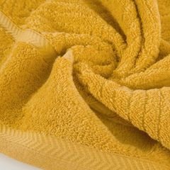 Ręcznik kąpielowy KALIA ze wzorem zygzaka Reina Line Eurofirany - 70 x 140 cm - musztardowy 4