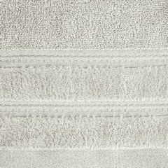Ręcznik GLORY 1 beżowy z bordiurą z dodatkiem lśniącej nici Eurofirany - 30 x 50 cm - beżowy 3