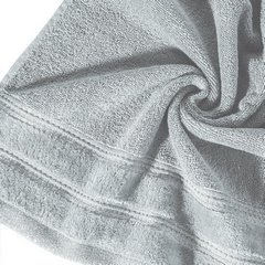 Ręcznik GLORY 1 z bordiurą z dodatkiem lśniącej nici Eurofirany - 30 x 50 cm - stalowy 4