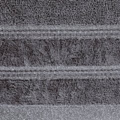 Ręcznik GLORY 1 z bordiurą z dodatkiem lśniącej nici Eurofirany - 70 x 140 cm - grafitowy 3