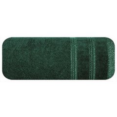 Ręcznik GLORY 1 z bordiurą z dodatkiem lśniącej nici Eurofirany - 30 x 50 cm - butelkowy zielony 2