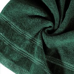Ręcznik GLORY 1 z bordiurą z dodatkiem lśniącej nici Eurofirany - 30 x 50 cm - butelkowy zielony 4