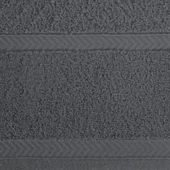 Ręcznik KALIA ze wzorem zygzaka Reina Line Eurofirany - 30 x 50 cm - stalowy 2
