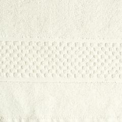 Caleb miękki dywanik łazienkowy z bawełny z ozdobnym wzorem Eurofirany - 60 x 90 cm - kremowy 3