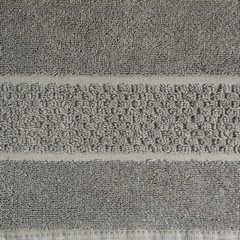 Dywanik łazienkowy CALEB grafitowy z ozdobnym wzorem Eurofirany - 50 x 70 cm - grafitowy 4