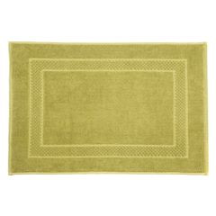Caleb miękki dywanik łazienkowy z bawełny z ozdobnym wzorem Eurofirany - 50 x 70 cm - oliwkowy 2