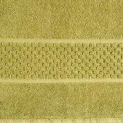 Caleb miękki dywanik łazienkowy z bawełny z ozdobnym wzorem Eurofirany - 50 x 70 cm - oliwkowy 3